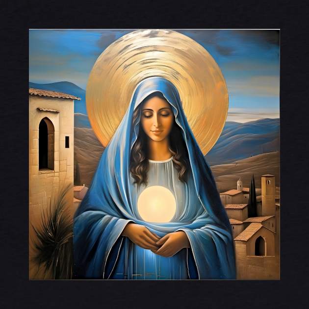 Holy Mary carrying the Light by bogfl